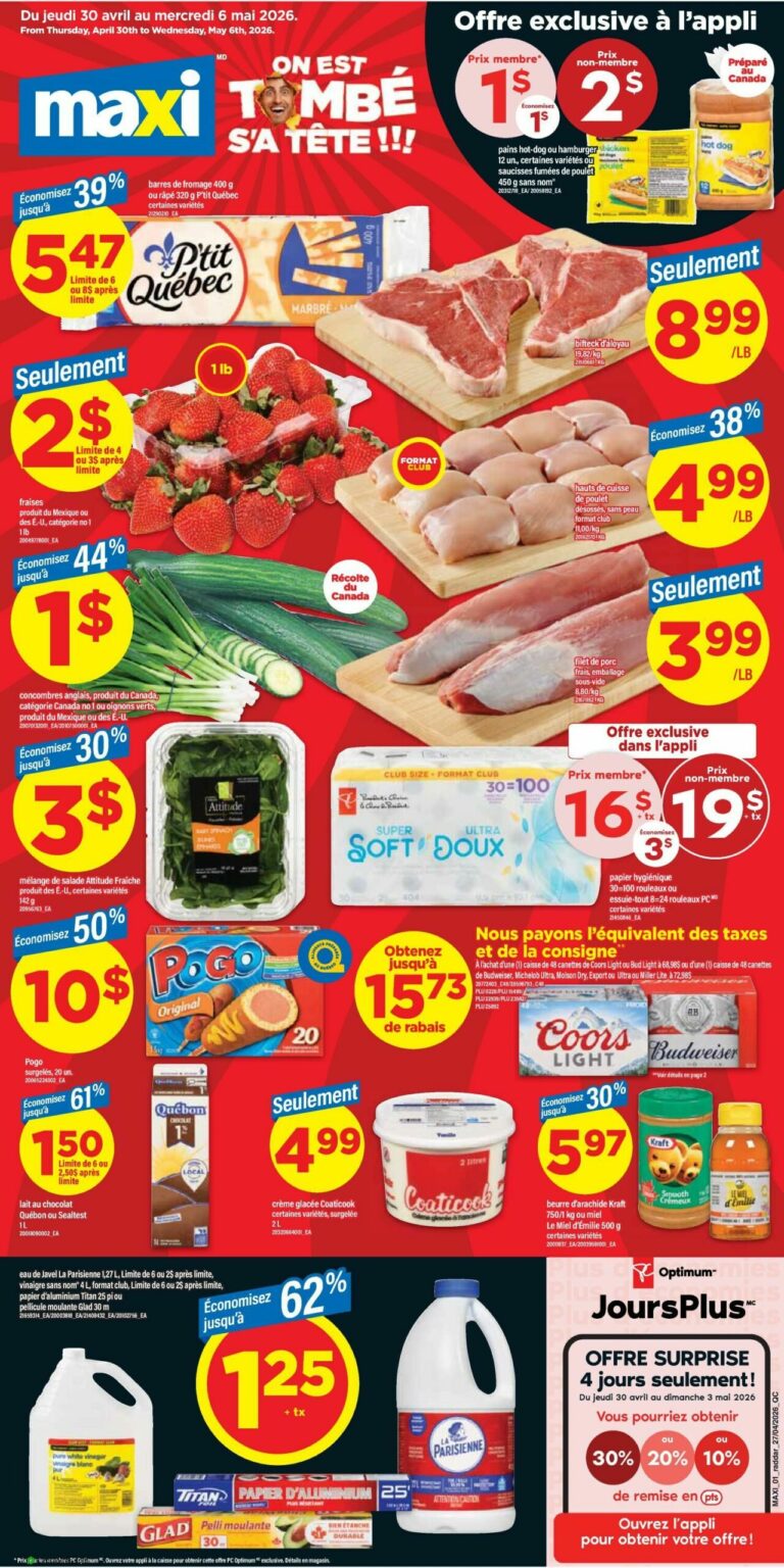 Circulaire Maxi & Cie du 30 avril au 6 mai 2026