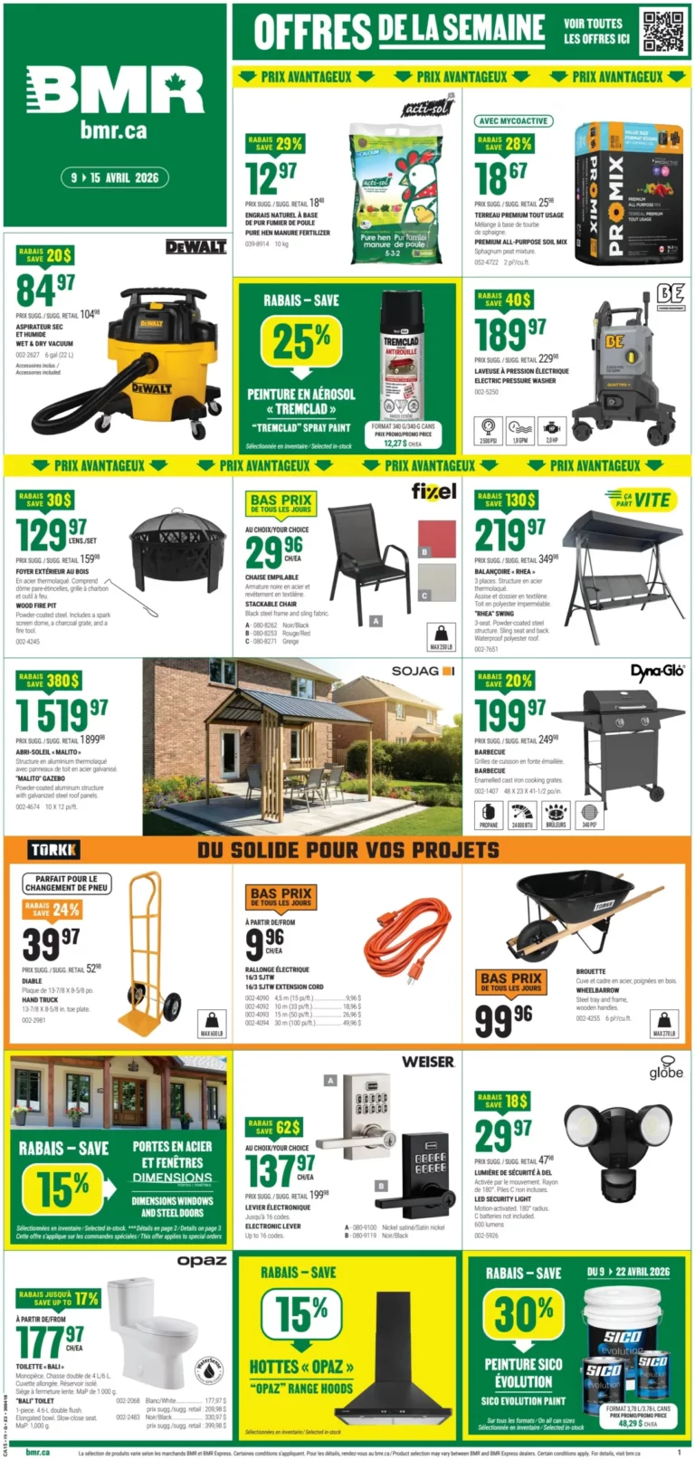 Circulaire BMR Du 9 au 15 Avril 2026