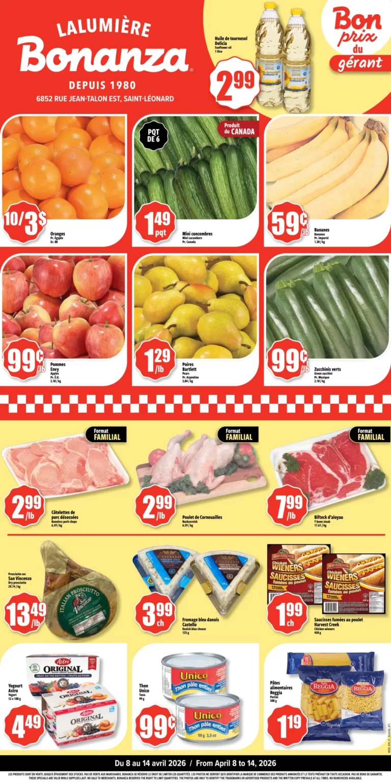 Circulaire Bonanza Du 8 au 14 avril 2026