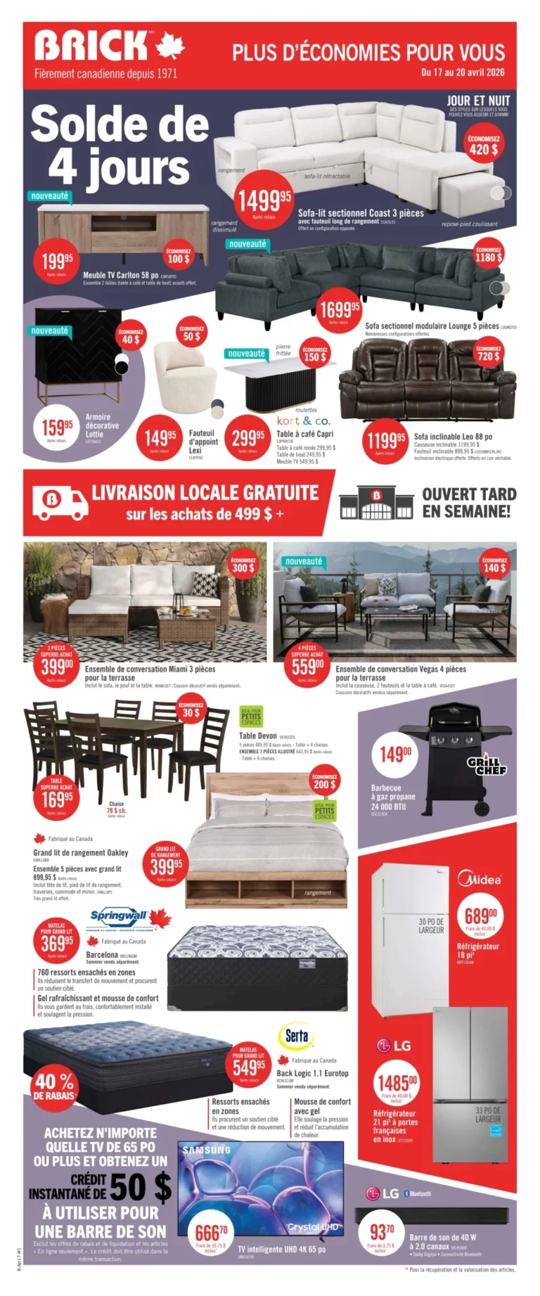 Circulaire Brick du 16 au 29 avril 2026