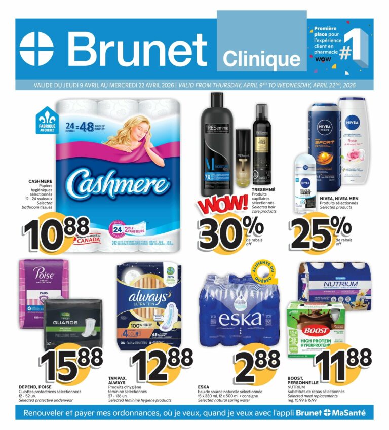 Circulaire Brunet – Clinique du 9 au 22 avril 2026
