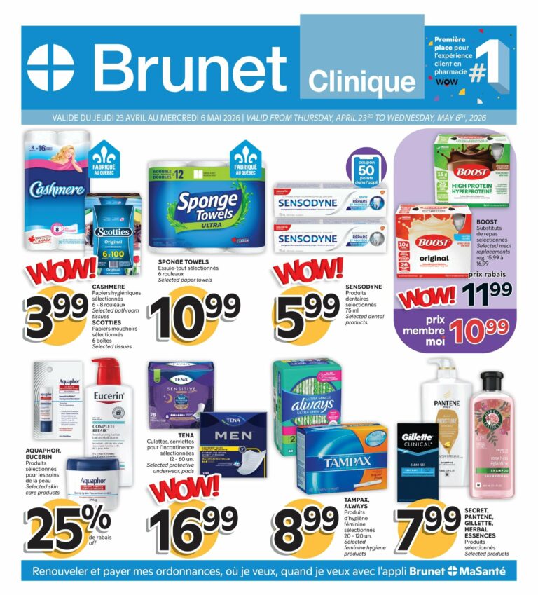 Circulaire Brunet clinique du 23 Avril au 6 mai 2026