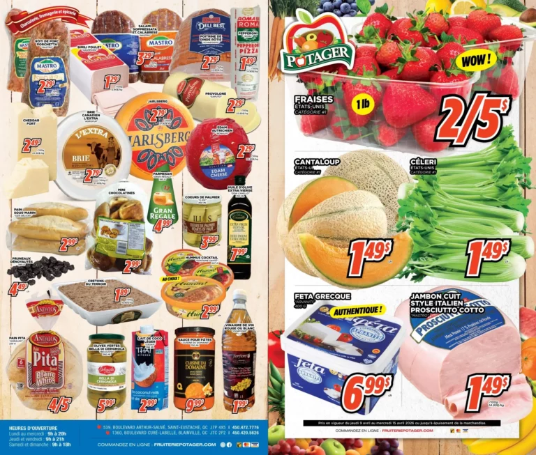 Circulaire Fruiterie Potager Saint-Eustache / Blainville Du 9 au 15 Avril 2026