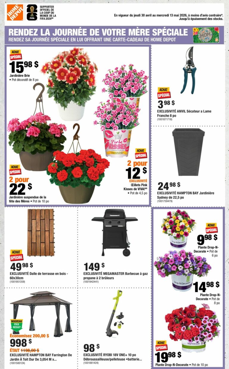 Circulaire Home Dépôt Du 30 avril au 13 mai 2026
