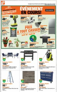 Circulaire Home Depot Du 16 au 29 avril 2026