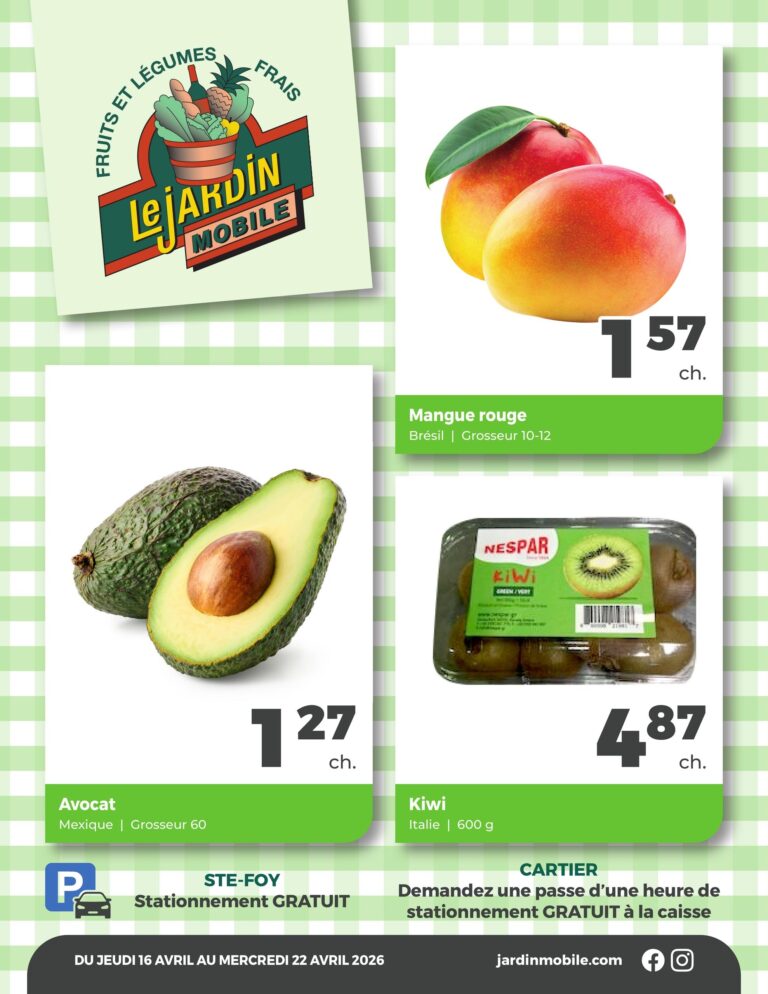 Circulaire Jardin Mobile Du 16 au 22 avril 2026