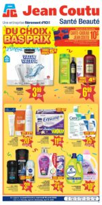 Circulaire Jean Coutu santé beauté Du 9 au 15 Avril 2026