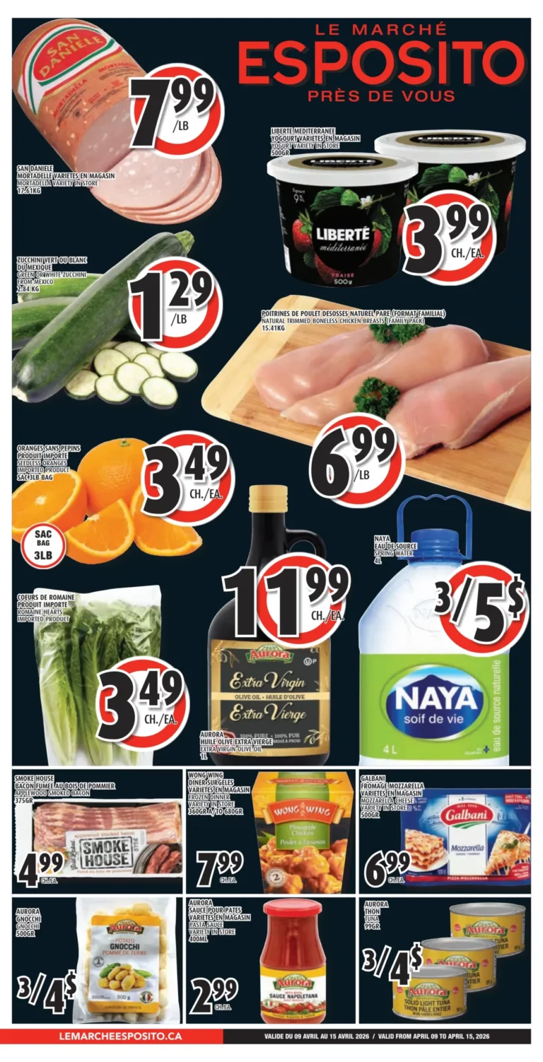 Circulaire Le Marché Esposito Du 9 au 15 Avril 2026