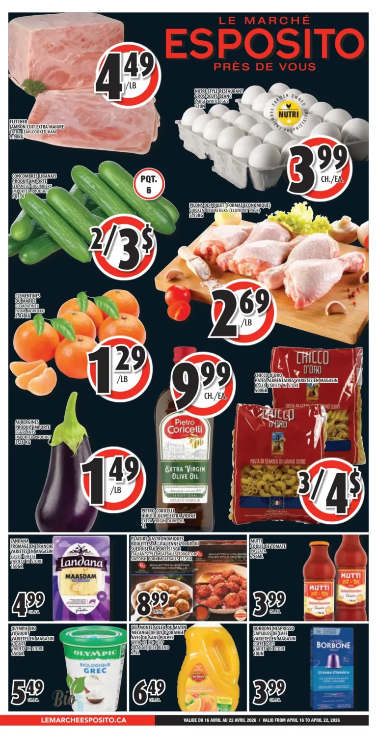 Circulaire Le Marché Esposito Du 16 au 22 avril 2026