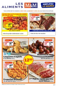 Circulaire Aliments M & M du 9 au 15 Avril 2026