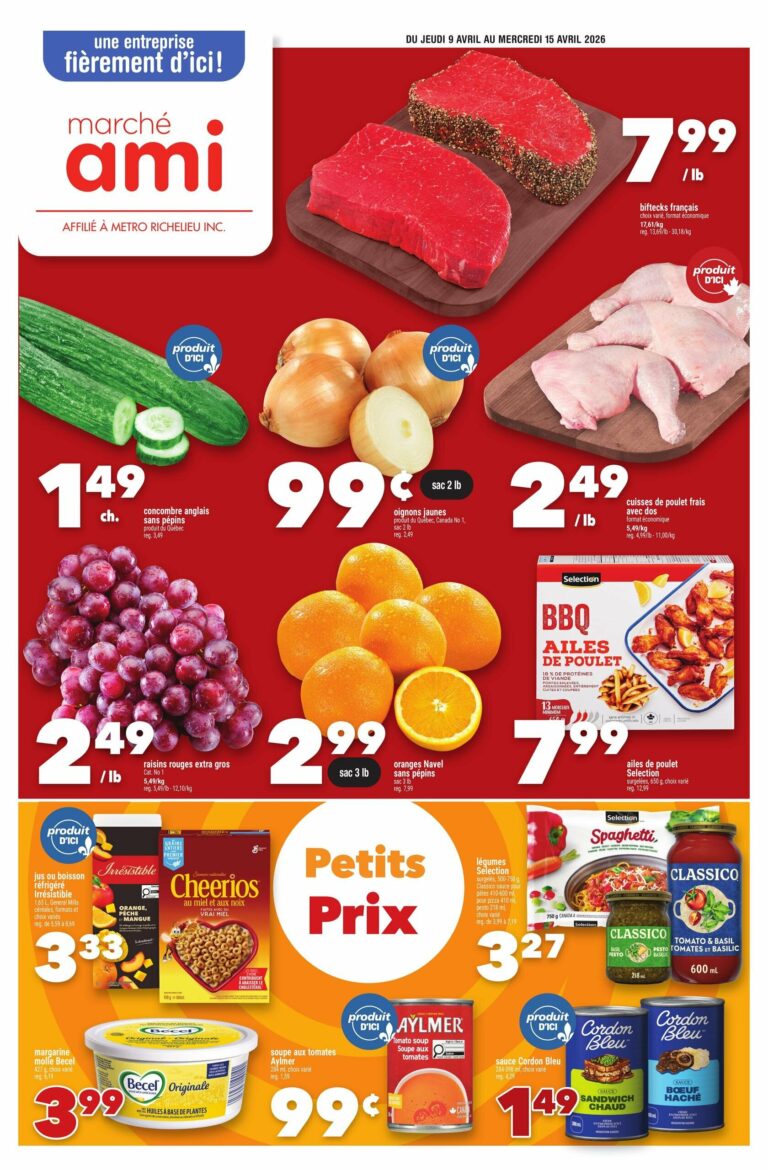 Circulaire Marché AMI du 9 au 15 Avril 2026