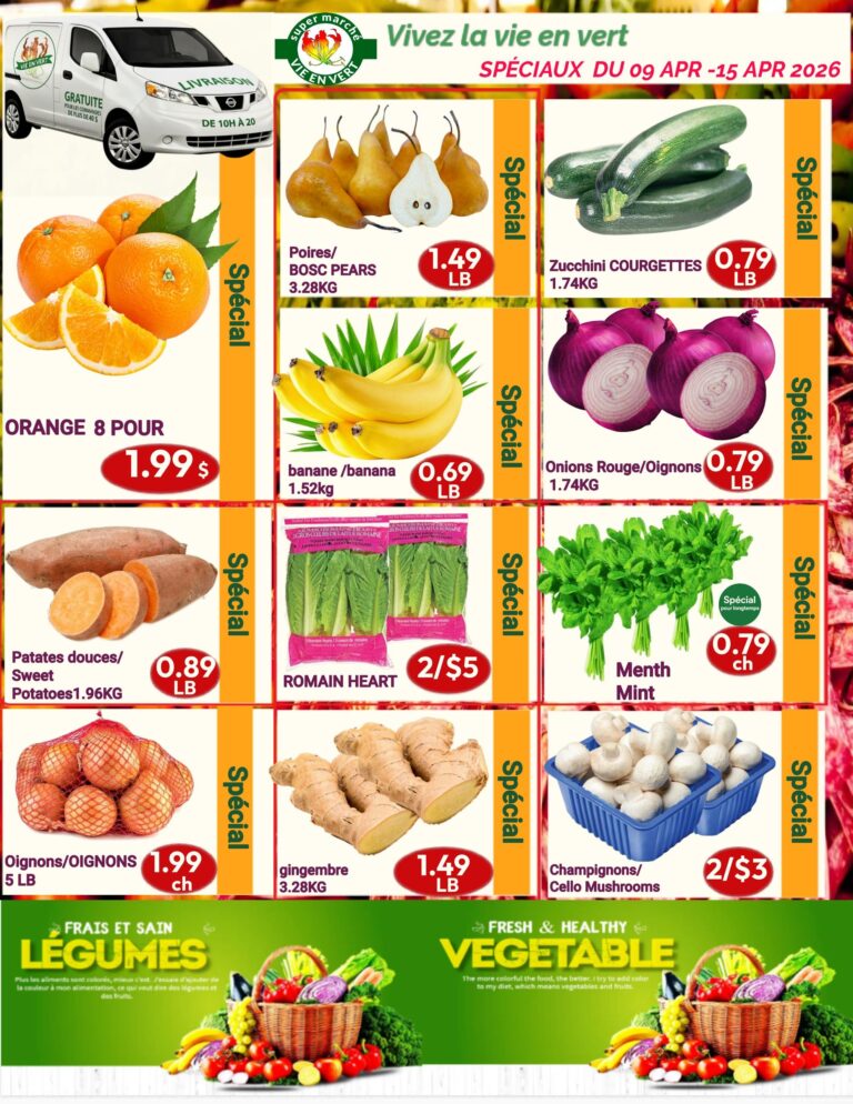 Circulaire Marché Vie en Vert du 9 au 15 Avril 2026