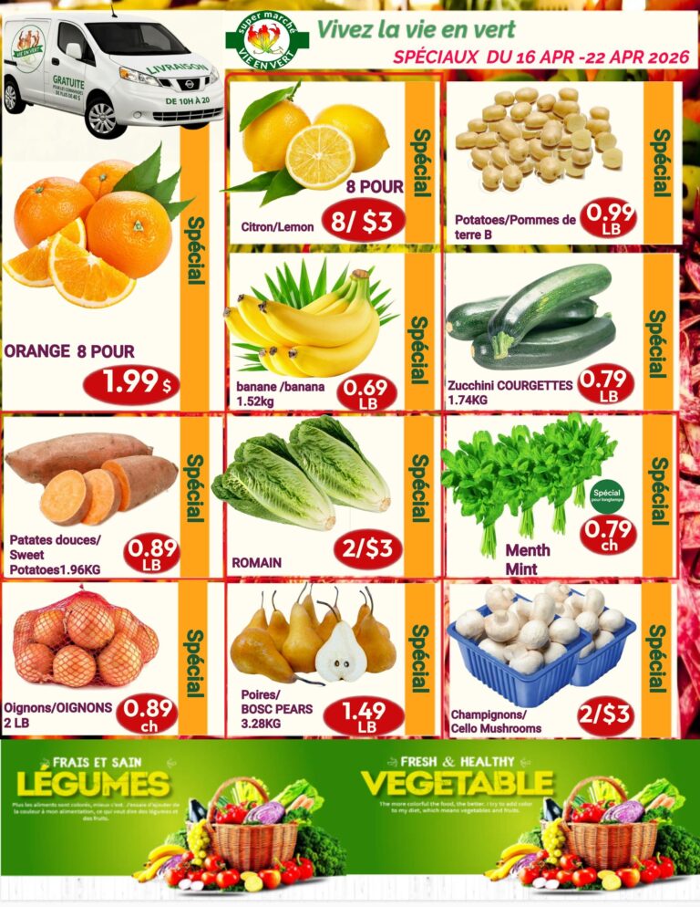 Circulaire Marché Vie en Vert Du 16 au 22 avril 2026