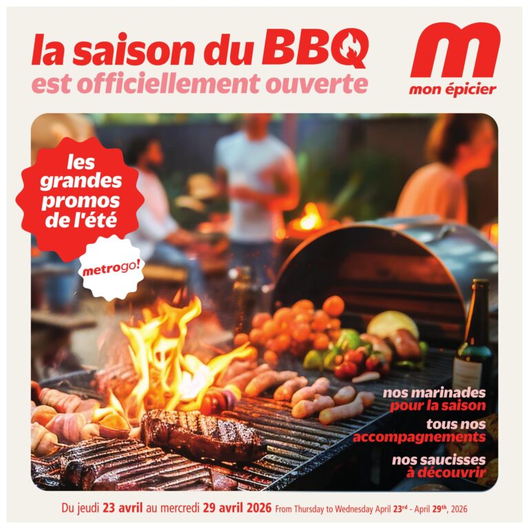 Circulaire Metro BBQ Du 23 au 29 avril 2026