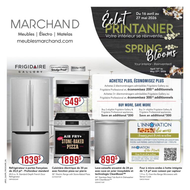 Circulaire Meubles Marchand – Électroménagers du 16 avril au 27 mai 2026