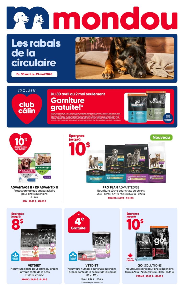 Circulaire Mondou Du 30 avril au 13 mai 2026
