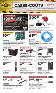 Circulaire Princess Auto casse coûts du 1 au 31 mai 2026