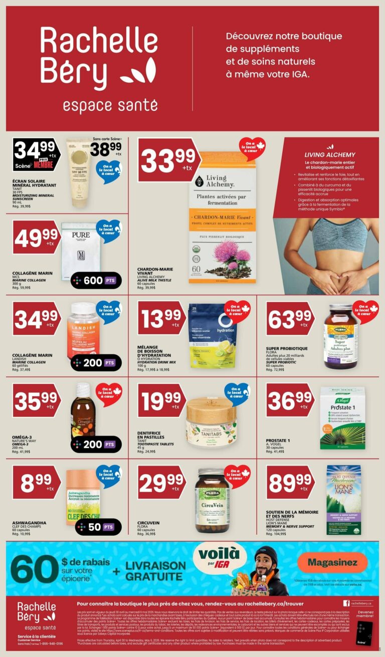 Circulaire Rachelle-Béry Espace Santé du 30 avril au 6 mai 2026