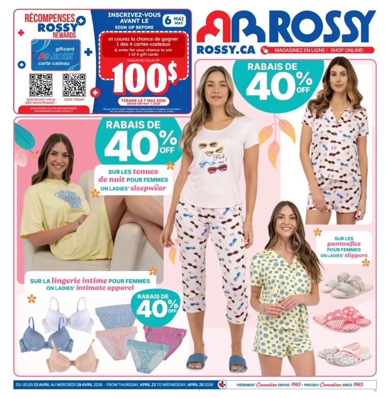 Circulaire Rossy Du 23 au 29 Avril 2026