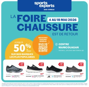 Circulaire Sports Experts La foire chaussure est de retour Du 4 au 18 mai 2026