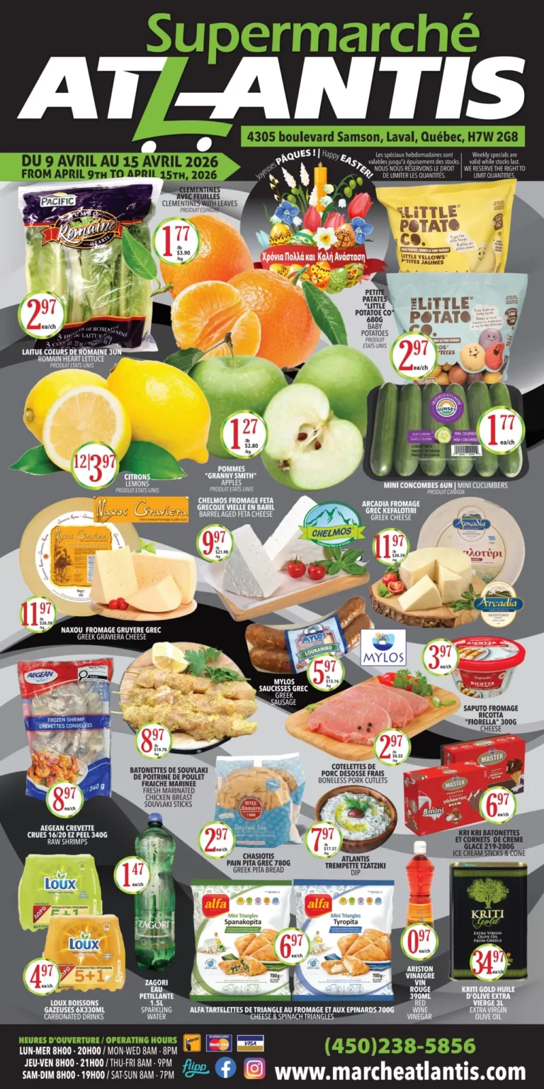 Circulaire Supermarché Atlantis du 9 au 15 Avril 2026