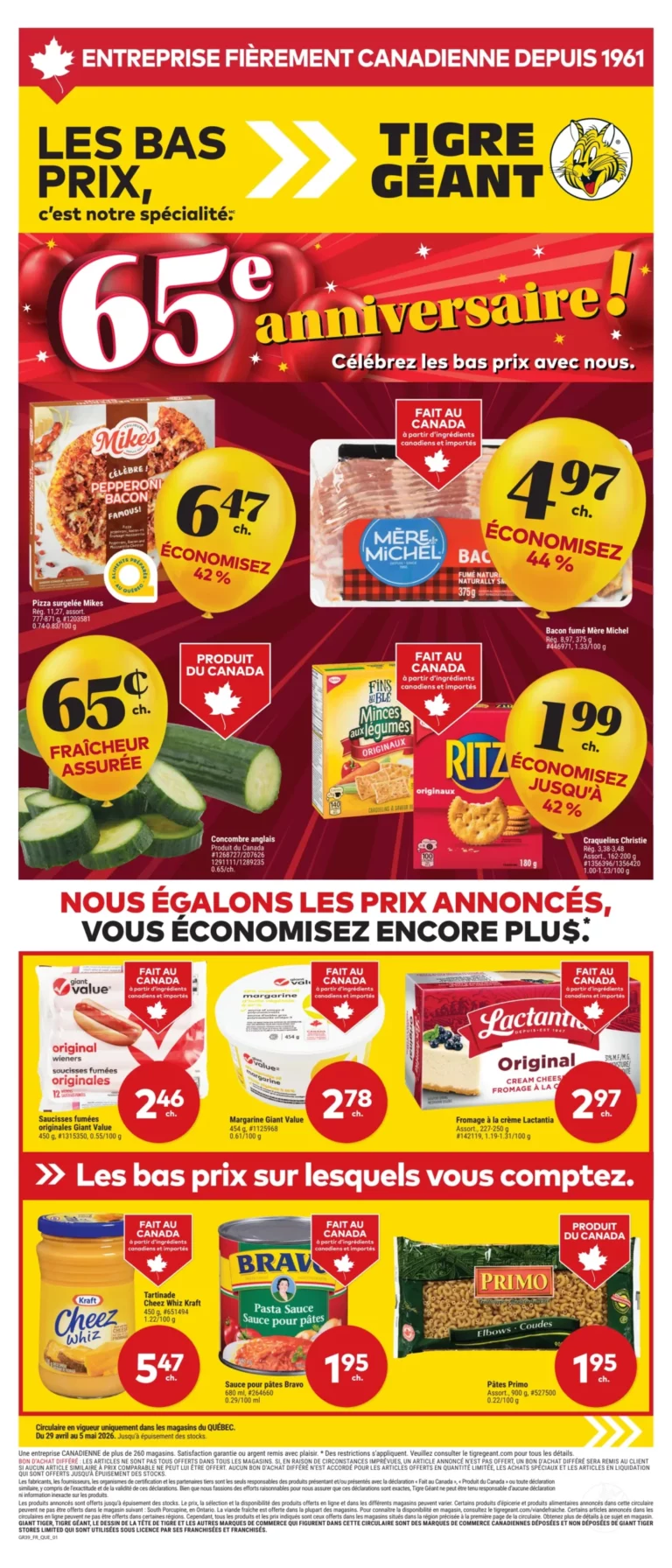 Circulaire Tigre Géant Du 29 avril au 5 mai 2026