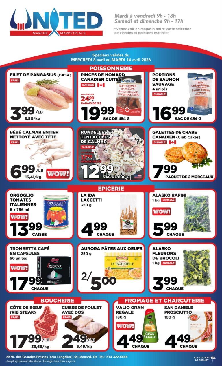 Circulaire United Supermarché Du 8 au 14 avril 2026