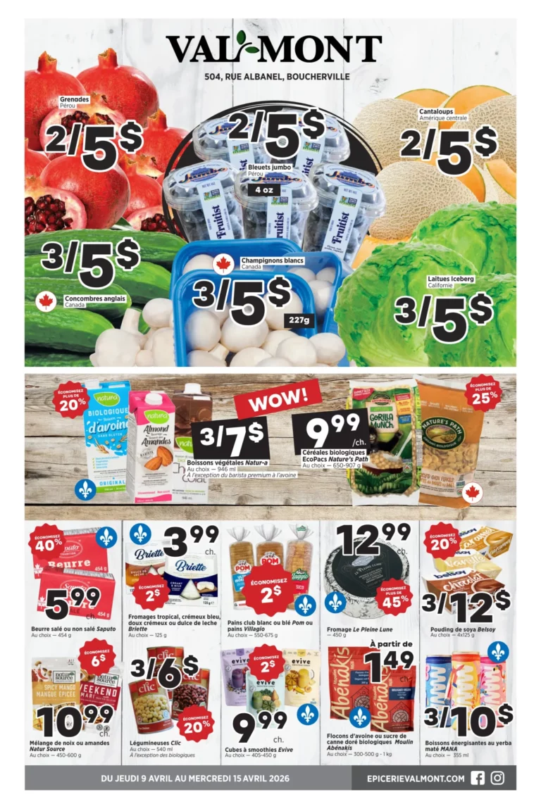 Circulaire Val-Mont Du 9 au 15 Avril 2026