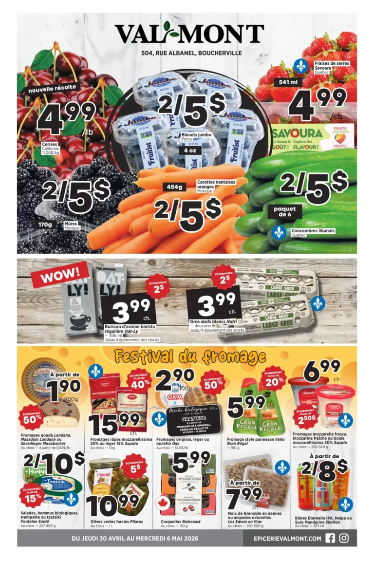 Circulaire Val-Mont Du 30 Avril au 6 mai 2026