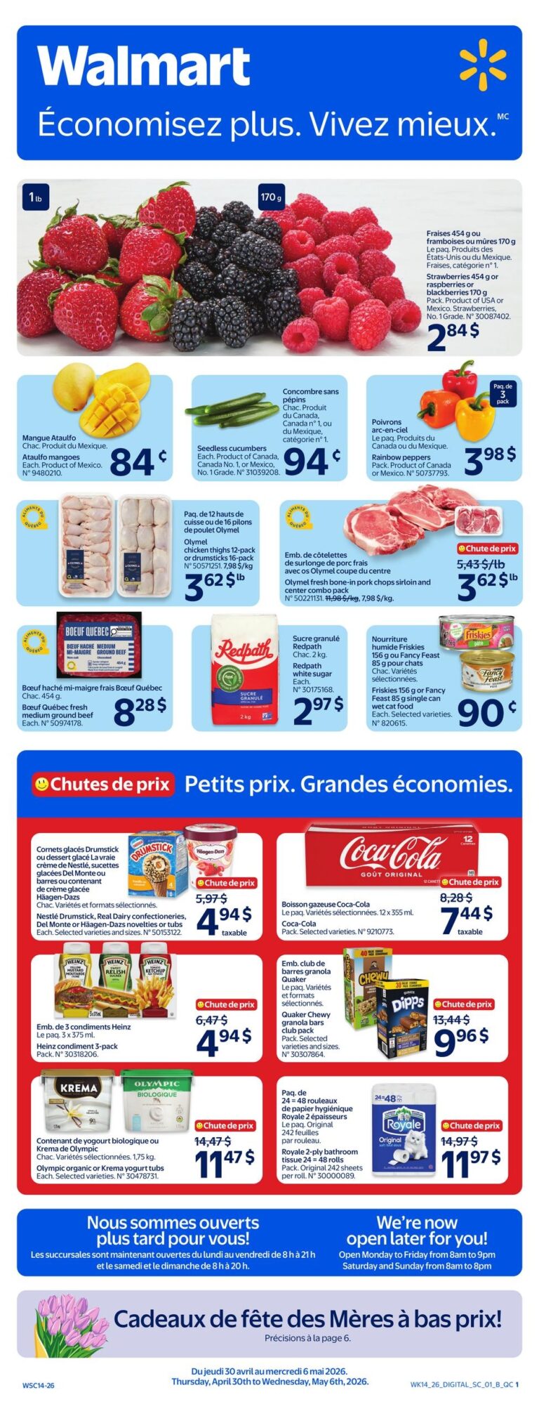 Circulaire Walmart du 30 avril au 6 mai 2026