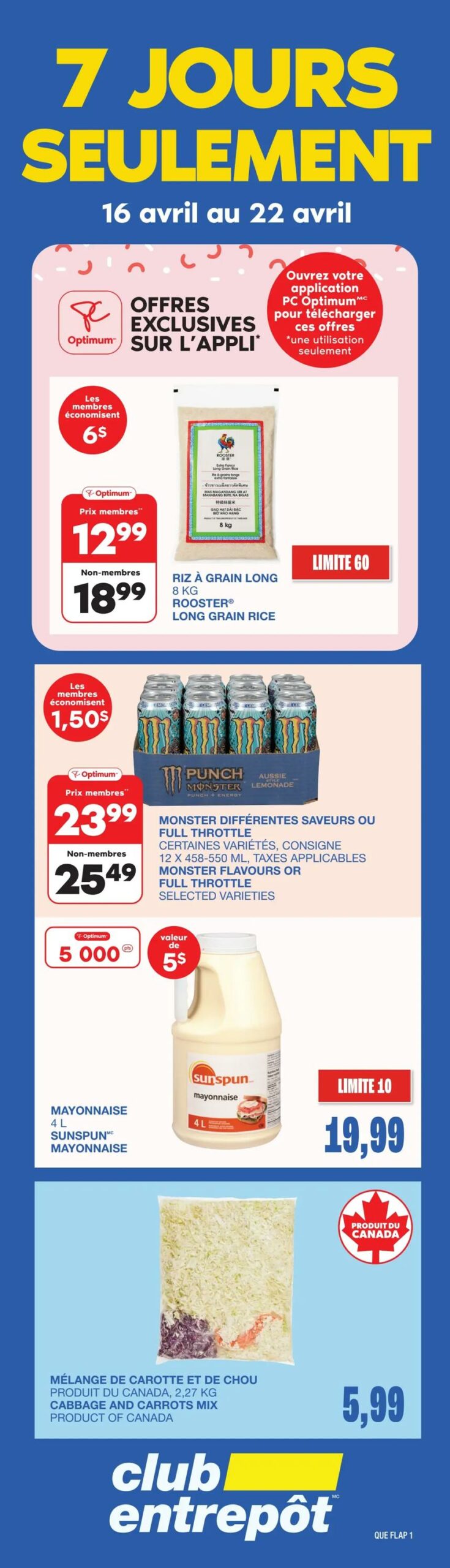 Circulaire Club Entrepôt du 16 au 22 avril 2026