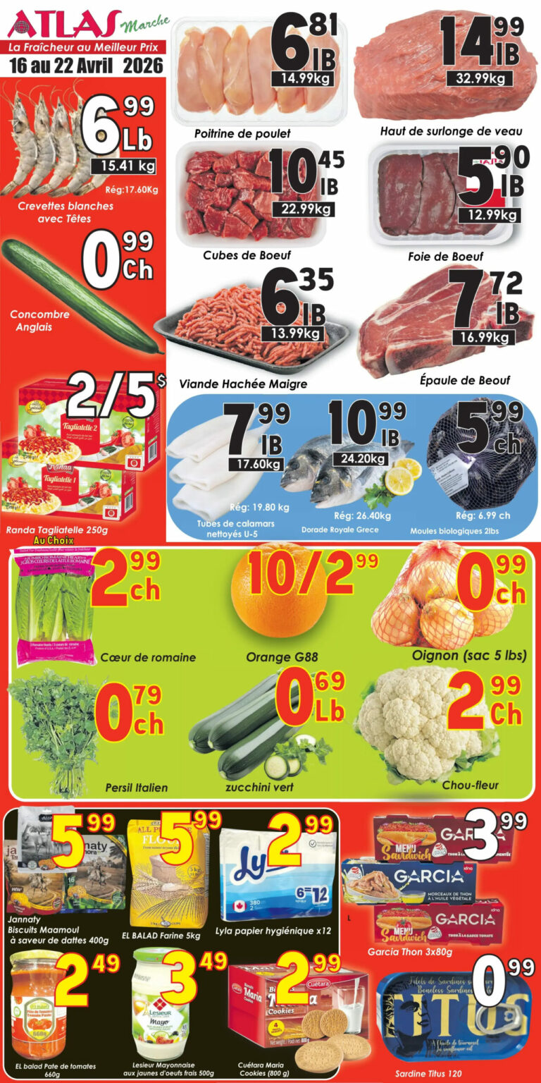 Circulaire Marche Atlas du 16 au 22 avril 2026