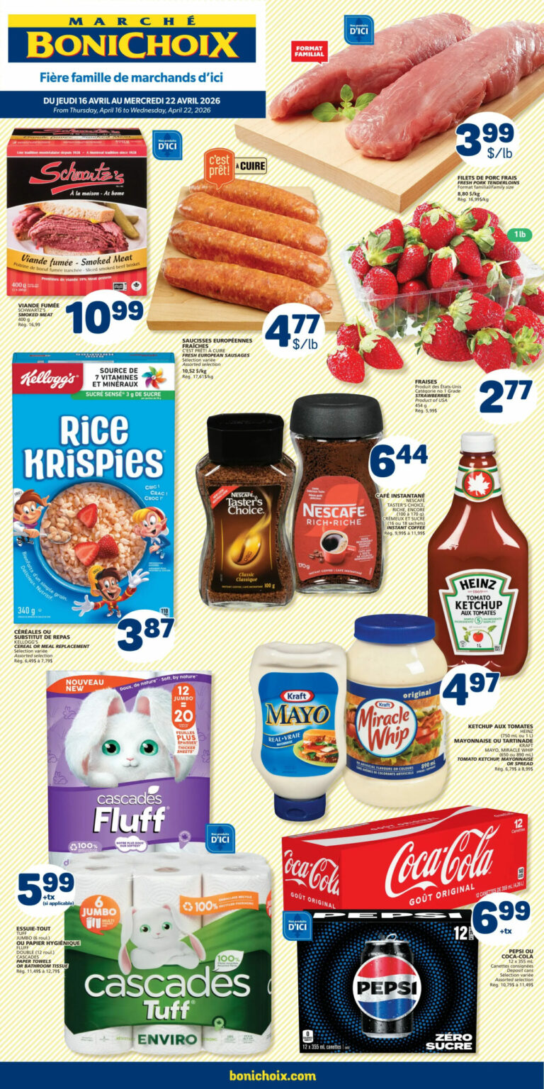 Circulaire Marché Bonichoix du 16 au 22 avril 2026