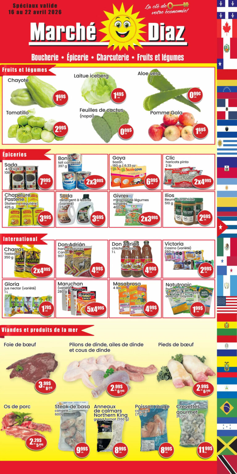 Circulaire Marche Diaz du 16 au 22 avril 2026