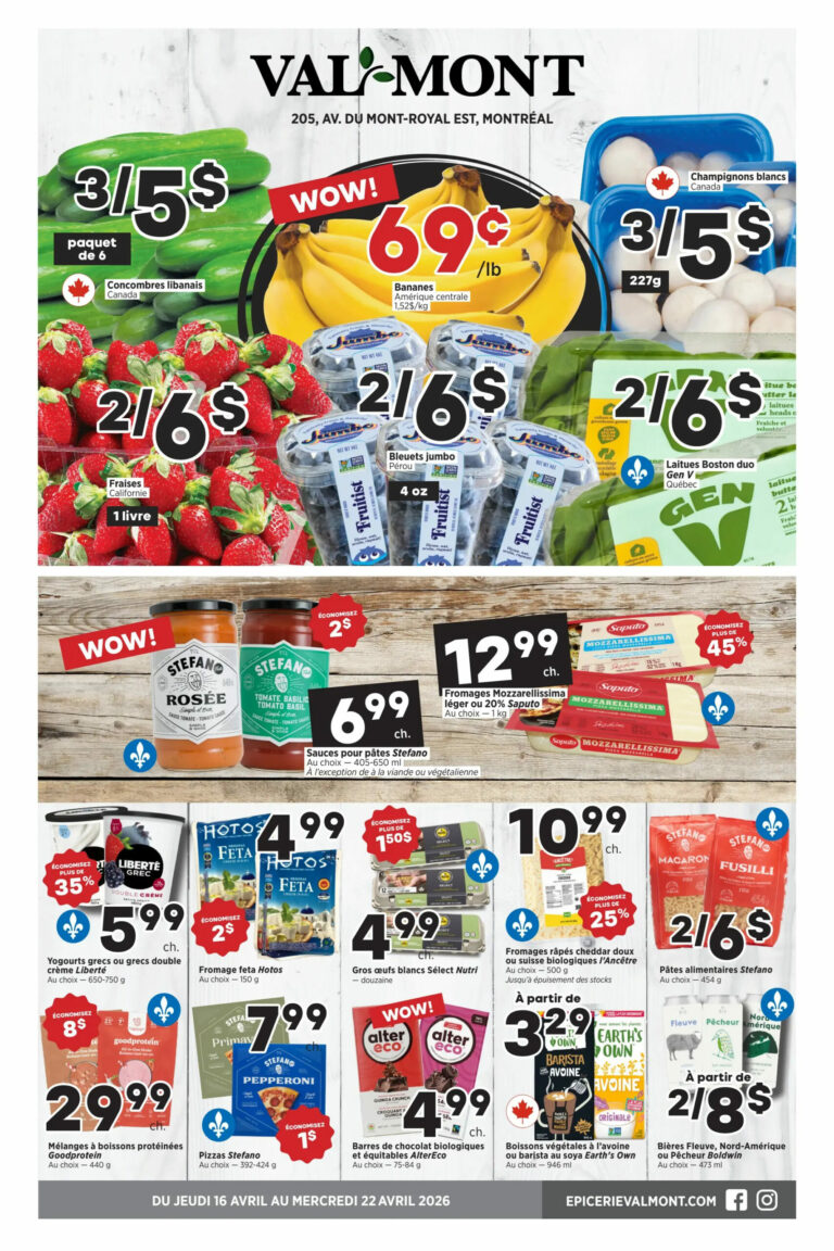 Circulaire Valmont du 16 au 22 avril 2026