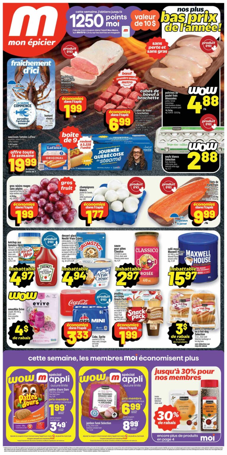 Circulaire Metro du 30 avril au 6 mai 2026