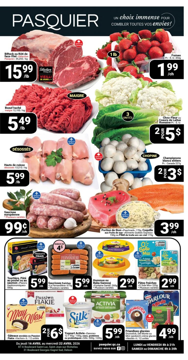 Circulaire Pasquier du 16 au 22 avril 2026