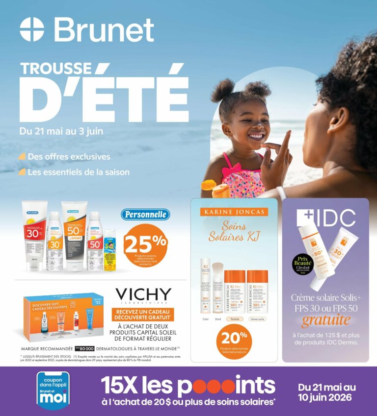 Circulaire Brunet trousse d&rsquo;été Du 21 mai au 3 juin 2026