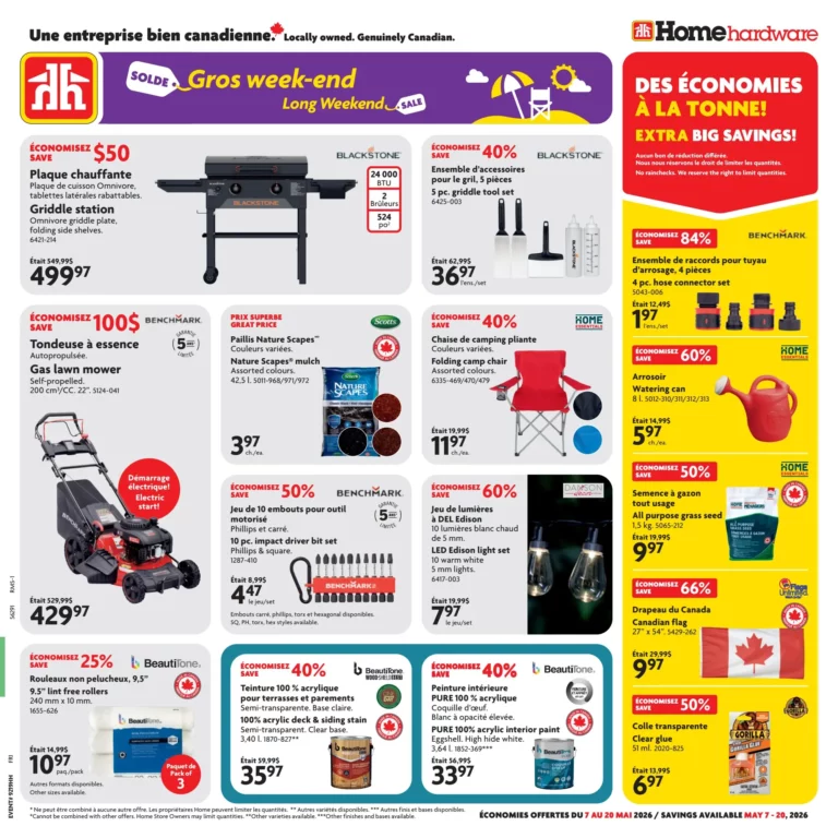 Circulaire Home Hardware du 7 au 20 mai 2026