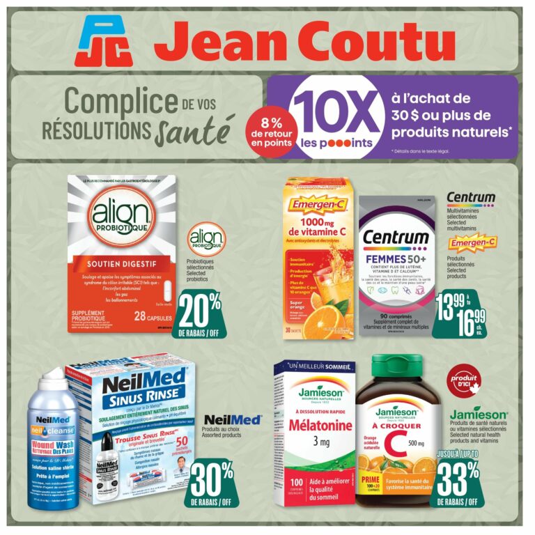 Circulaire Jean Coutu résolution santé du 7 au 13 mai 2026