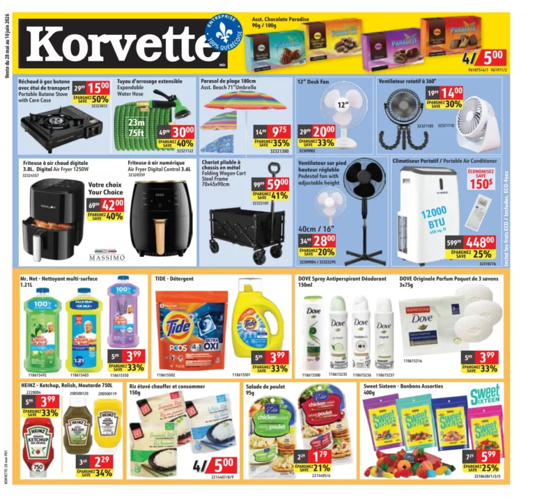 Circulaire Korvette du 28 mai au 10 juin 2026