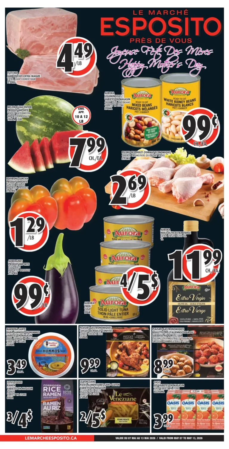 Circulaire Le Marché Esposito Du 7 au 13 mai 2026