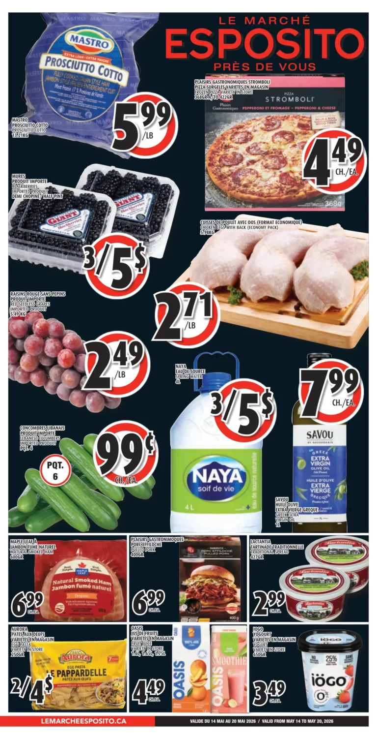 Circulaire Le Marché Esposito Du 14 au 20 mai 2026