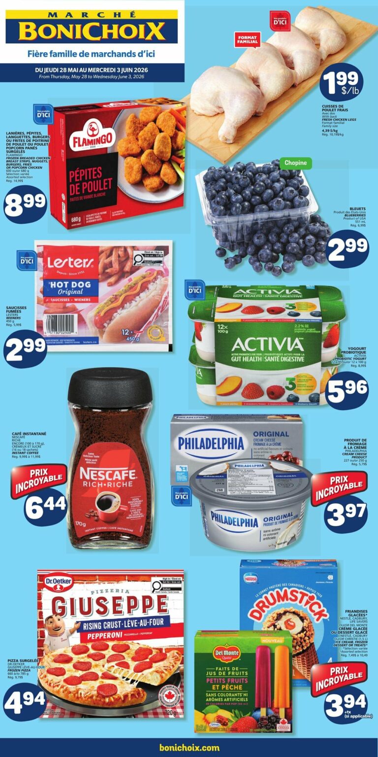 Circulaire Marché Bonichoix du 28 mai au 3 juin 2026