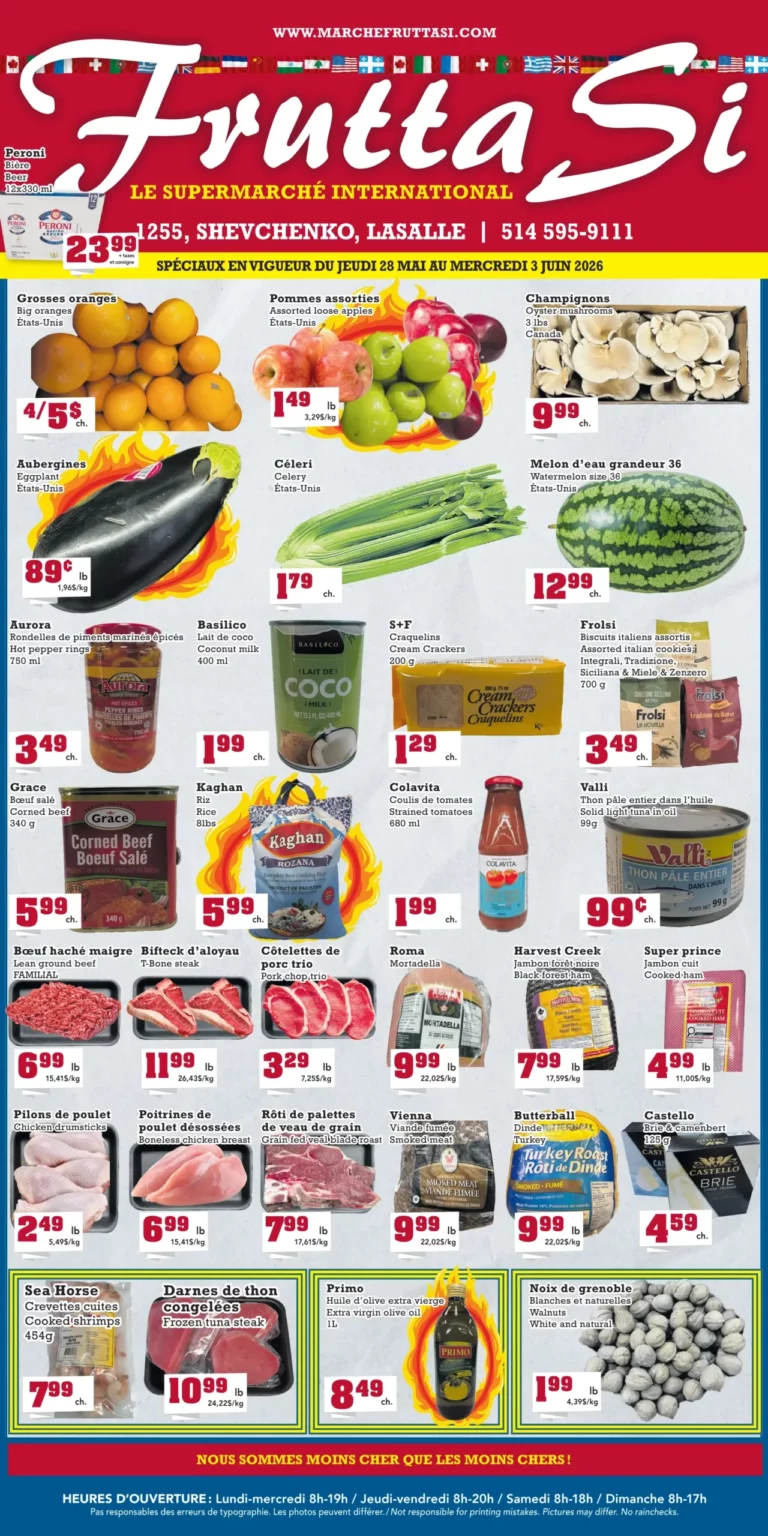Circulaire Marché Frutta Si du 28 mai au 3 juin 2026
