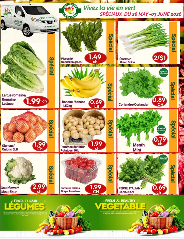 Circulaire Marché Vie en Vert Du 28 mai au 3 juin 2026