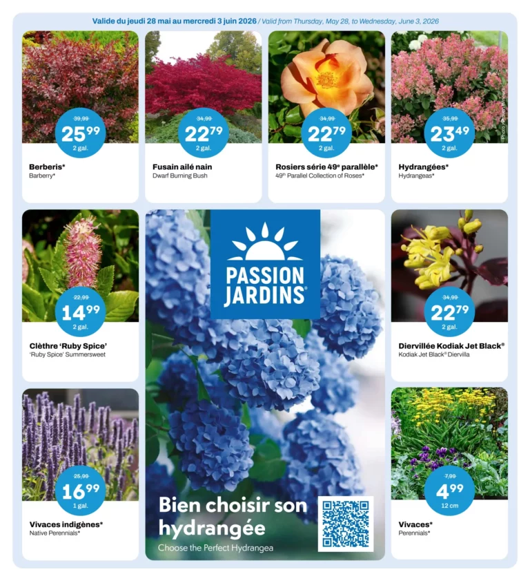 Circulaire Passion Jardins du 28 mai au 3 juin 2026