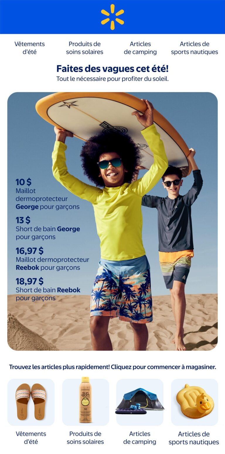 Circulaire Walmart – Faites des vagues cet été du 7 mai au 3 juin 2026