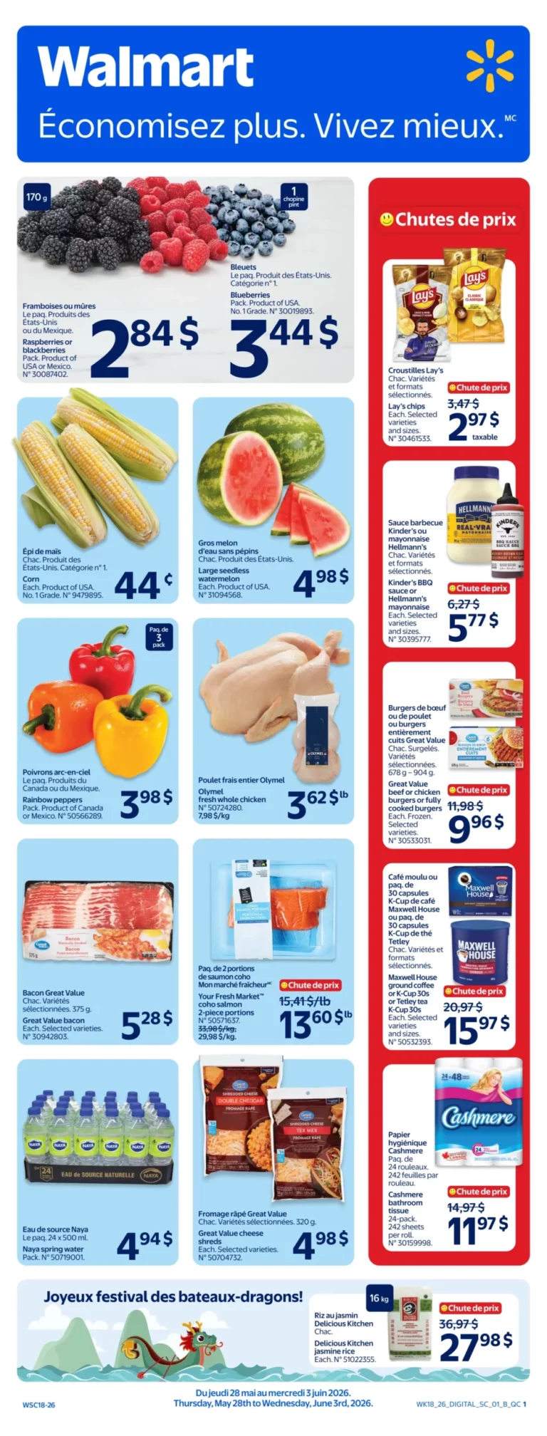 Circulaire Walmart du 28 mai au 3 juin 2026