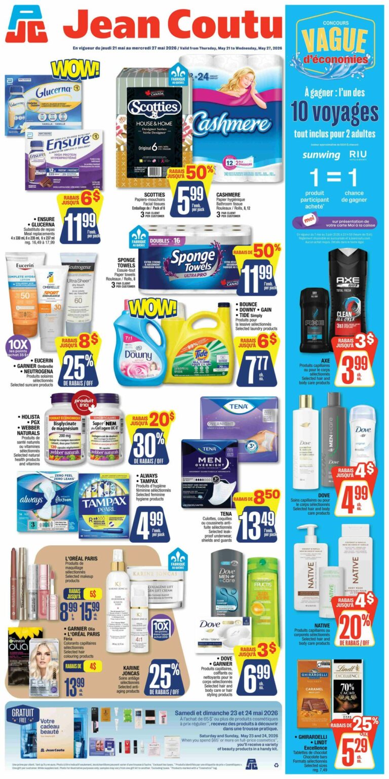Circulaire Jean Coutu du 21 au 27 mai 2026